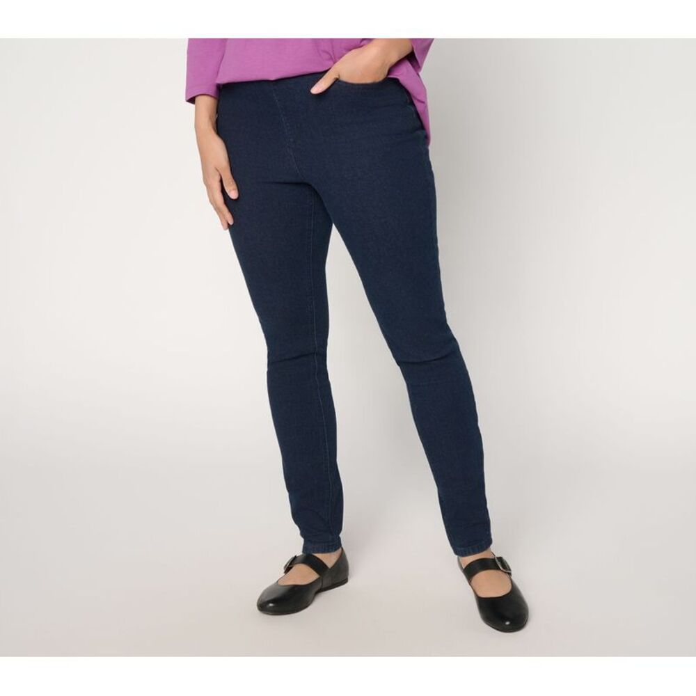 Denim & Co. Women's Petite Pants 12P Make Your Selection: Pull-On Pink